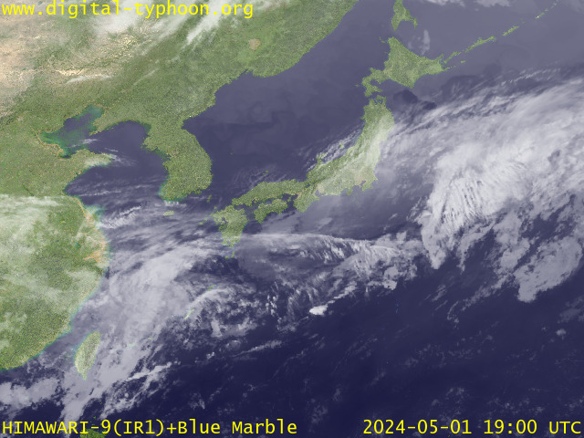 Latest Satellite Image Around Japan