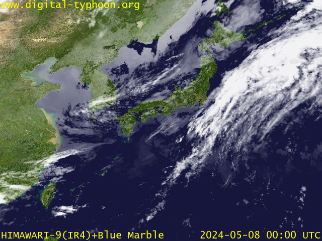 Latest Satellite Image Around Japan