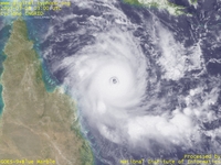Typhoon Wallpaper Image : 2005 Cyclone INGRID : The core of Cyclone INGRID (March 8, 2005, 0300 UTC)