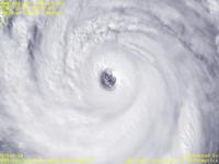 Typhoon Wallpaper Image : Typhoon 200715 (KROSA) : Magnified image centered on the eye (Typhoon 200715) (06 UTC)