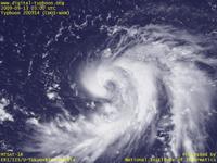 台風壁紙画像：2009年台風14号（チョーイワン｜CHOI-WAN）：発生して間もない台風200914号（12時JST）