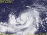 台風壁紙画像：2009年台風18号（メーロー｜MELOR）：発達しつつある台風200918号（12時JST）