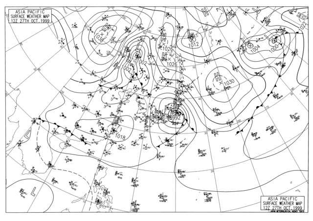 デジタル台風 最大1時間降水量 香取 千葉 153ミリ 過去の天気図