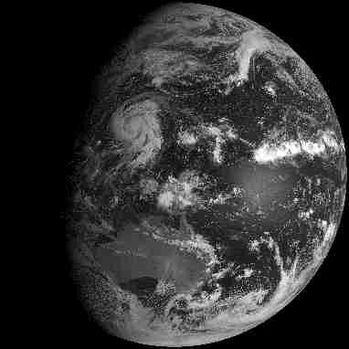 気象衛星「ひまわり」可視画像