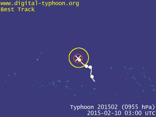 台風201502号 : 2015年02月10日12時00分(JST)
